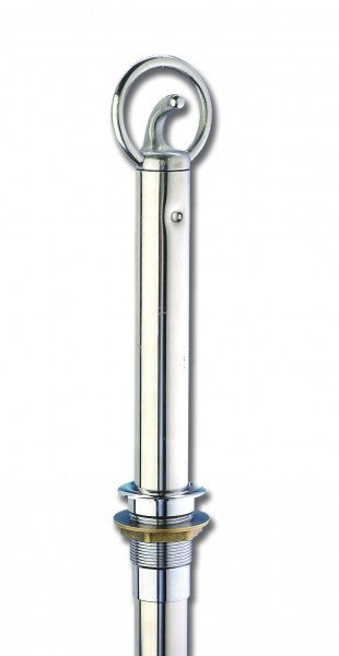 Wasserskistange Edelstahl 40 mm Rohrdurchmesser, Wasserski-Stange, mattes Edelstahl Finish