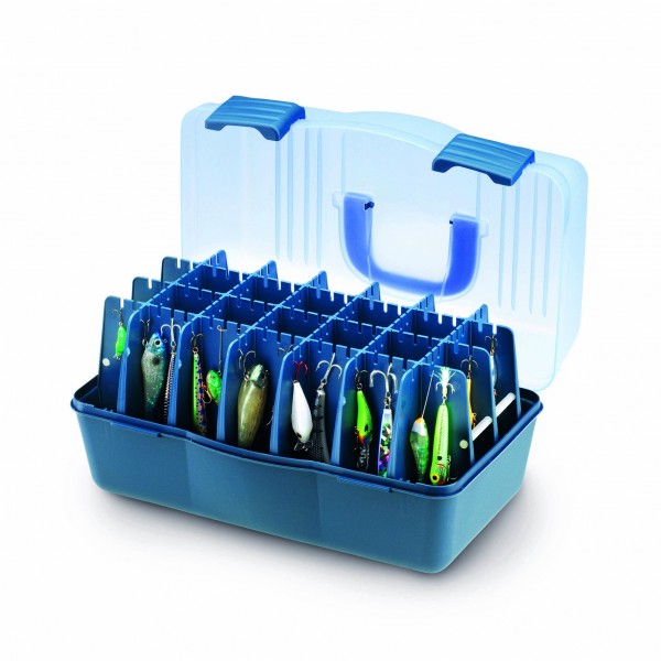 Artificial bait case storage for over 100 baits, artificial bait box, clear hanging option