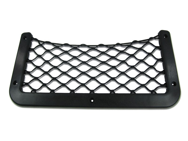 Ablagenetz Elastisch 370 x 180mm Schwarz, Aufbewahrungsnetz, Stabiler Kunststoffrahmen