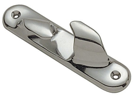 Lip cleat boat fitting brass chrome-plated 150 mm, delivered in pairs