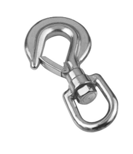 Edelstahl Trailerhaken mit Wirbel, Anhängerkupplung, Bruchlast 2000 Kg