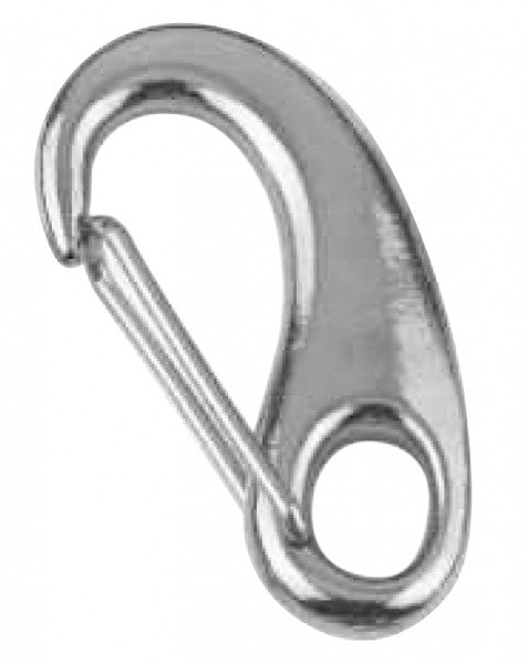Karabinerhaken Edelstahl A4 100 mm, Karabiner, Bruchlast 1800 Kg