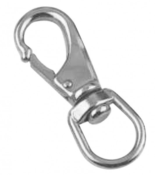 Schnapphaken Wirbelhaken Edelstahl A4, Sicherheitswirbel, Bruchlast 150 Kg