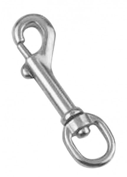 Wirbelkarabiner Edelstahl A4 Länge 87 mm, Karabinerhaken, Maß D: 16mm