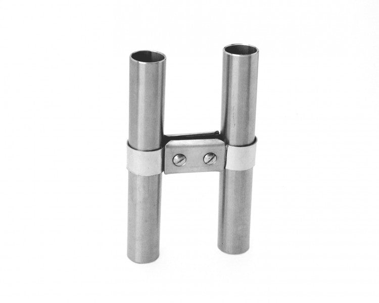 Grab handle connector stainless steel A2 22 mm, pipe connector, durable and rust-proof