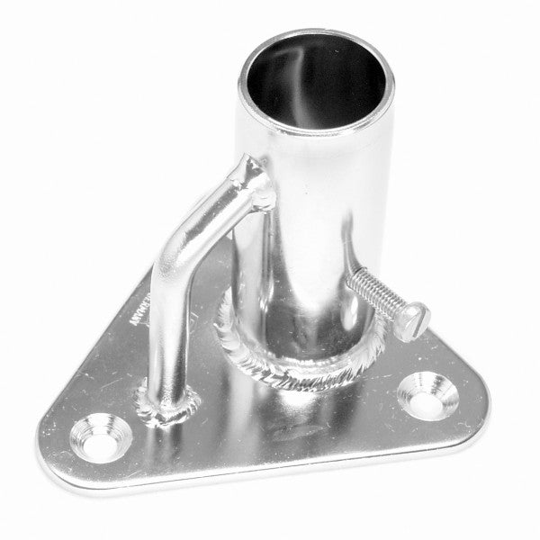 Railing foot stainless steel A4 3° 86 mm, stainless steel railing foot, high-quality rust protection