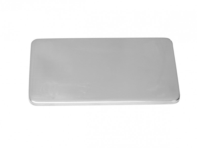 Edelstahl Gegenplatte Rechteckig 80x45 mm, Halterungsplatte, rostfrei A2