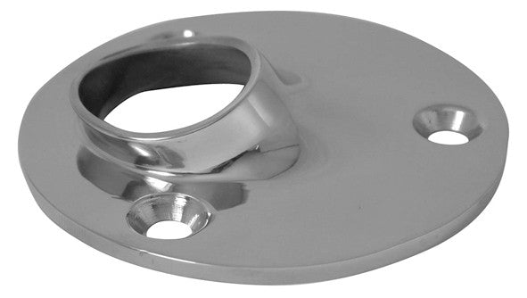 Railing weld-on base made of stainless steel A4 60° round 22 mm, railing bracket, robust and corrosion-resistant