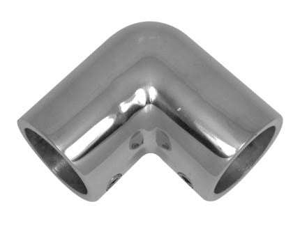 Relingverbindung Edelstahl A4 90° 22 mm, Rohrkupplung für Schiffsreling, Rostfreier Edelstahl
