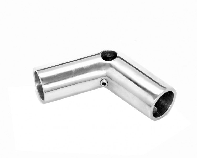 Railing connection stainless steel A4 110° 25 mm, railing fitting, high-quality stainless steel