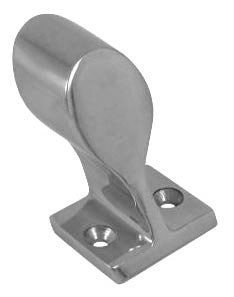 Handrail end piece stainless steel 60° 25 mm, pipe connector, robust and corrosion-resistant