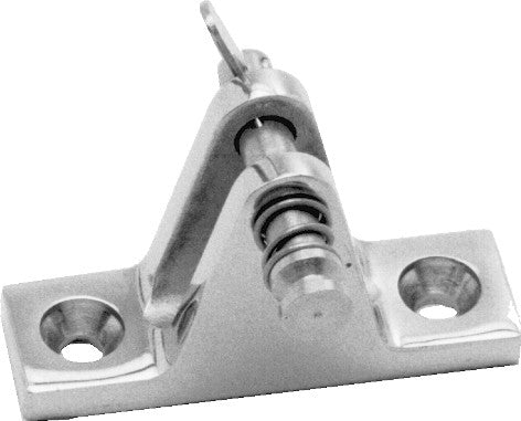 Convertible top fitting 90° with locking bolt, stainless steel A4, L 56 mm, H 35 mm, W 17 mm