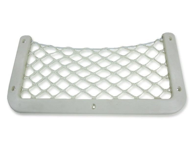 Ablagenetz Elastisches Ablagenetz 370 x 180mm, Aufbewahrungsnetz, stabiler Kunststoffrahmen Weiß