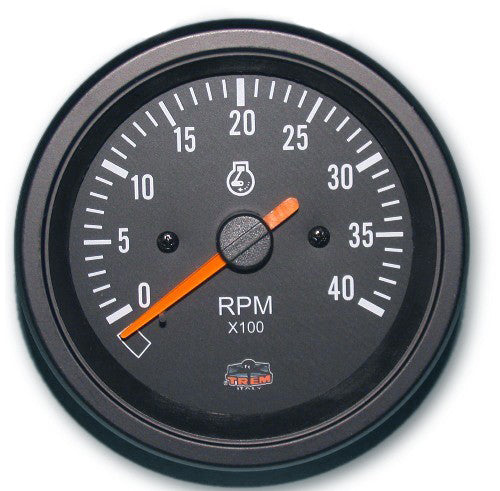 X-Line Drehzahlmesser Benzin 0-6000 U/min, Rpm-Anzeige, IP67 Schutzklasse - schwarz oder weiß