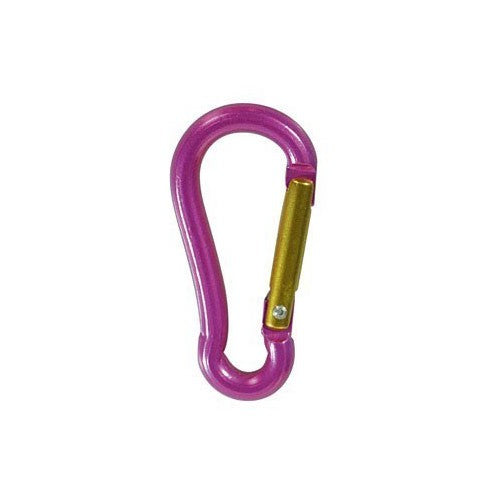 Karabinerhaken Aluminium 6mm Pink, Karabiner, leicht & langlebig