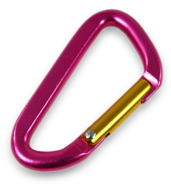 Karabinerhaken Aluminium 5 mm pink, Karabiner mit eloxiertem Material