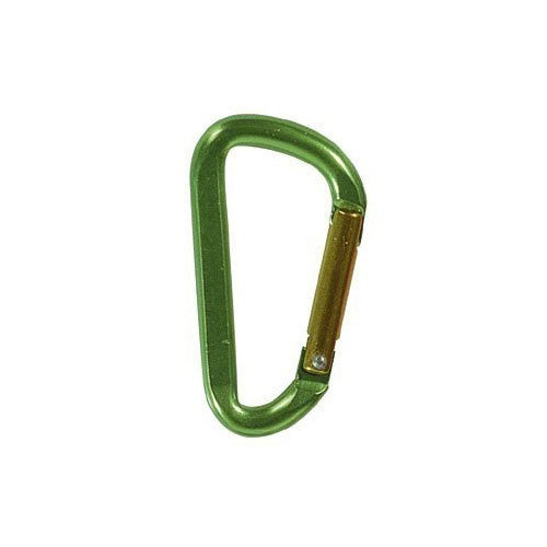 Karabinerhaken Aluminium Flat 5mm, Schnellverschluss Karabiner, Eloxiertes Material Grün