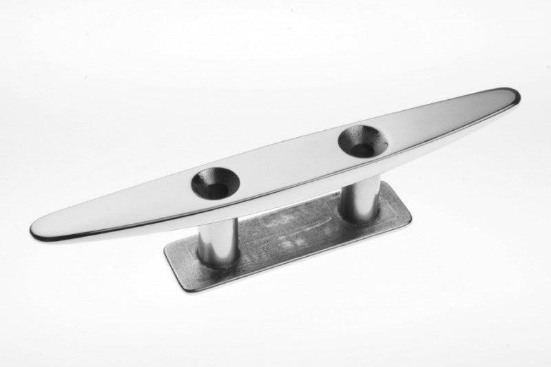 Klampe Edelstahl hochglanzpoliert, Bootsklampe, Größe 125mm