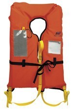 Rettungsweste Storm 150 N EN396 – Signalfarbe, Reflektorstreifen, mit Signalleuchte für bessere Sichtbarkeit -