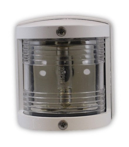 Toplight Utility 225° White, boat lamp, impact-resistant and UV-resistant polycarbonate, waterproof, for boats up to 12 m, including lamp holder and bulb