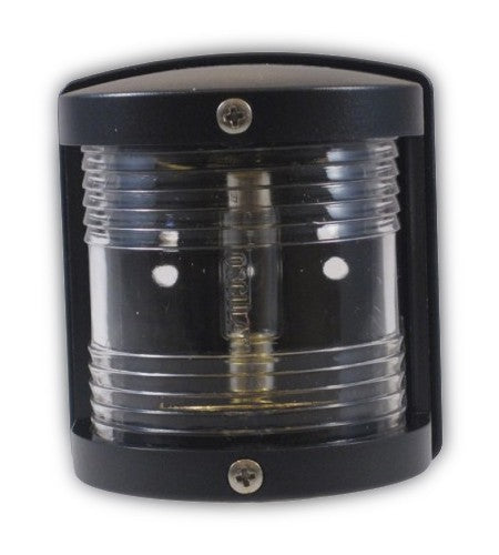 Utility Topplicht 225° schwarz, Bootslaterne, schlagfest UV-beständig Polycarbonat, wasserdicht Bootszubehör
