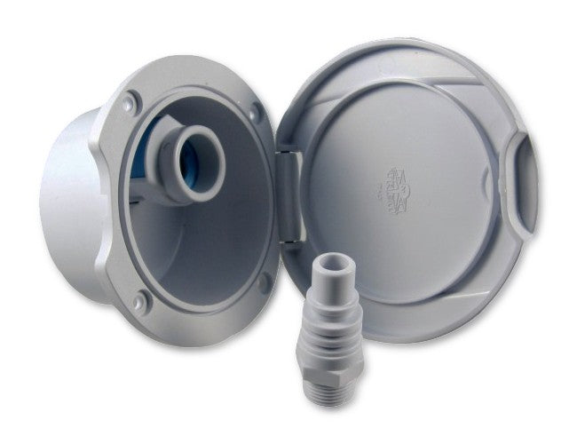 Wasseranschlussbox aus schlagfestem ABS, Wasseranschlussgehäuse, Schnellverschluss mit Rückschlagventil