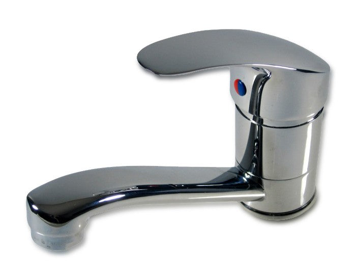 Produktart Hauptmerkmale: Schwenkbarer Wasserhahn warm/kalt, Armatur, keramische Abdichtung, Messing verchromt, Einbaudurchmesser 30-34 mm