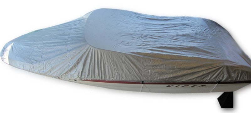 Persenning Bootsschutz 2,20 - 2,40 m Breite, Polyester 300 D Alu beschichtet, inklusive Aufbewahrungstasche und optimaler Passform - XXS – XL