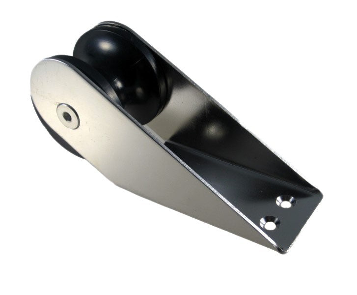 Edelstahl Bugrolle 165 mm hochglanzpoliert, Nylon-Rolle, langlebig und robust - 165 - 509 mm