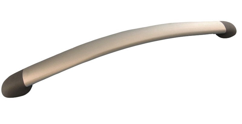 Handrail aluminum end pieces gray, railing accessories, length 400 mm