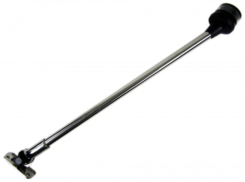 GEMINI LED light mast stainless steel black 60cm, LED mast light, 360° rotatable, shock-resistant ABS