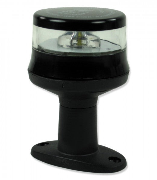 LED-Ankerlaterne GEMINI Laterne stoßfestes ABS schwarzes Gehäuse, 360° Abstrahlwinkel 2 Seemeilen USAAPT