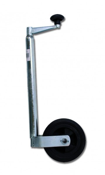 Support wheel trailer solid rubber wheel 155x42 mm, support roller, galvanized steel plastic rim 50-80 cm