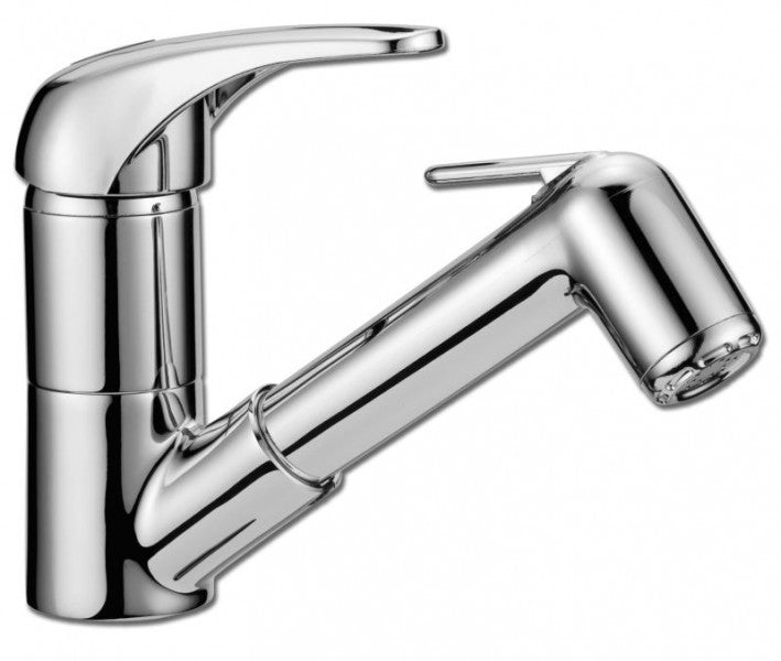 Einhebelmischer Wasserhahn Dusche Kombination, Duschset, stoßfester 3-Funktionskopf, verchromt, inkl. 1.5m Schlauch