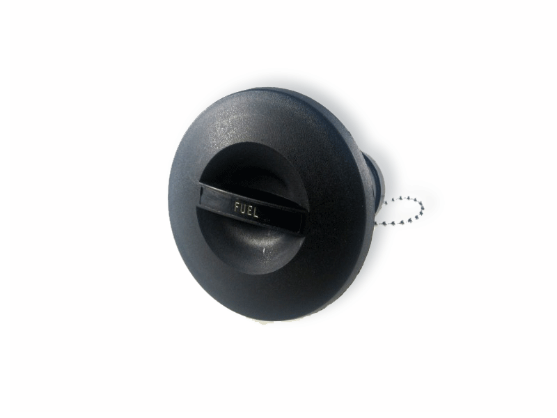 Tankeinfüllstutzen Benzin Kunststoff 38mm strapazierfähig stoßfest, Füllstutzen, Verschluss mit Kette gesichert