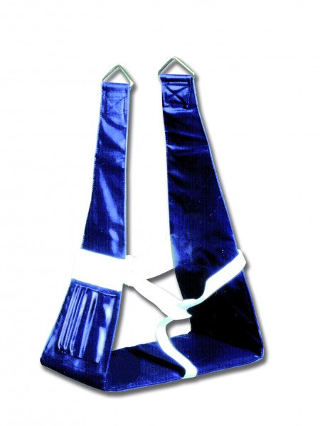 Bootsmannstuhl Sitz mit Rückenlehne und Schrittgurt, Bootsmannsitz, stabile PVC-Gewebe, 2 Werkzeugtaschen