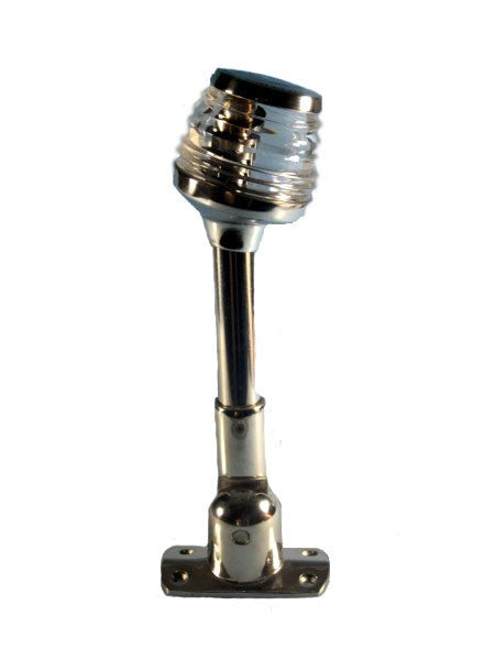 Lichtmast Edelstahl Hochglanzpoliert 230mm, Signallicht 360°, Fixierbar