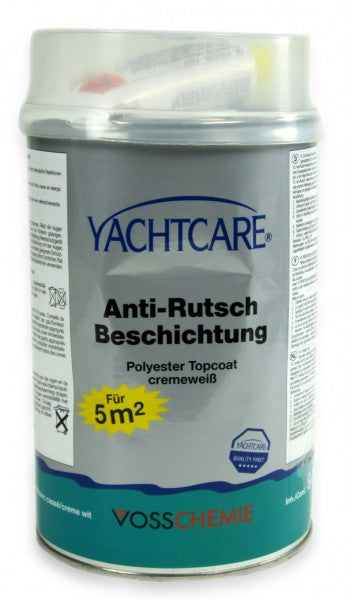 YACHTCARE Antirutsch-Anstrich cremefarben 1kg, rutschfeste Beschichtung, seewasserfest B-Ware