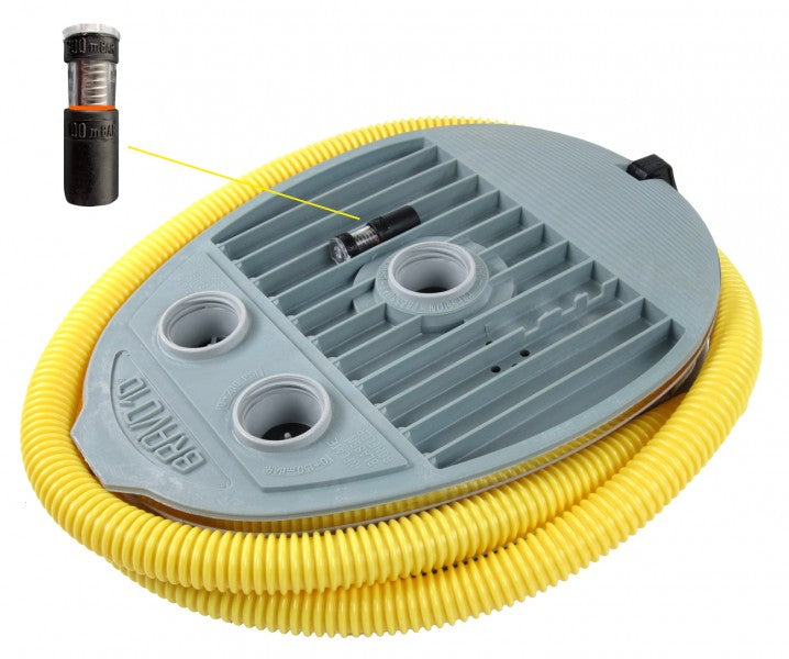 Bravo foot air pump with 5L and 1.6L chamber volume, air pump, high break resistance