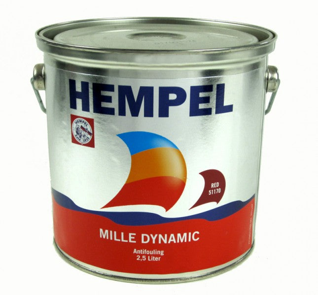 Hempel Antifouling Self-Eroding 2.5L, Marine Coating, Smooth, Low-Friction Surface, Red