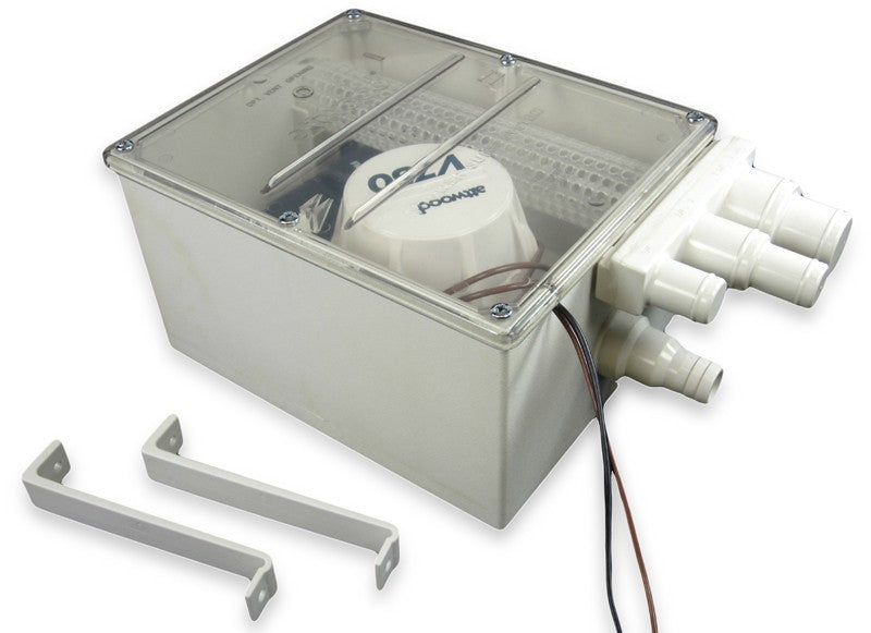 Duschpumpensumpfkasten, 2750 L/h Förderleistung, Sumpfpumpeneinheit, hohe Leistung und Vielseitigkeit