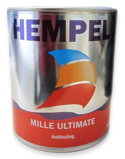 Hempel Antifouling Mille Ultimate Red 750ml, boat protection paint, highly effective and self-eroding, B-stock