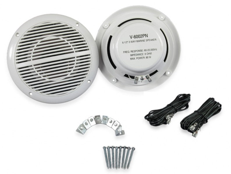 Spritzwasserresistente Lautsprecher 80 Watt UV-beständiges ABS-Gehäuse, Außenlautsprecher, vibrations- und stoßsicher