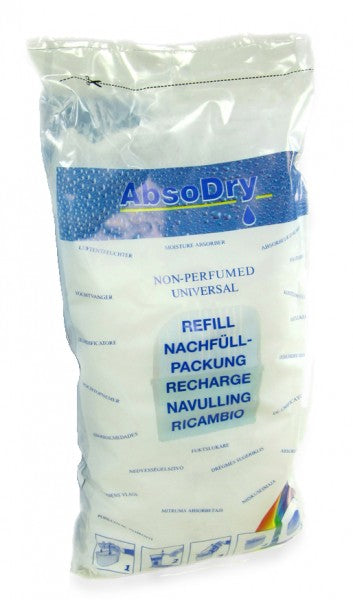 AbsoDry Nachfüllpackung Entfeuchter 1kg, Feuchtigkeitsabsorber, Schimmelprävention