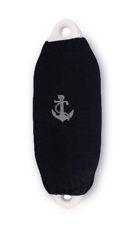 Fenderüberzug Blau Gr. III, Schutzbezug, Ankerdekor 100% Polyester