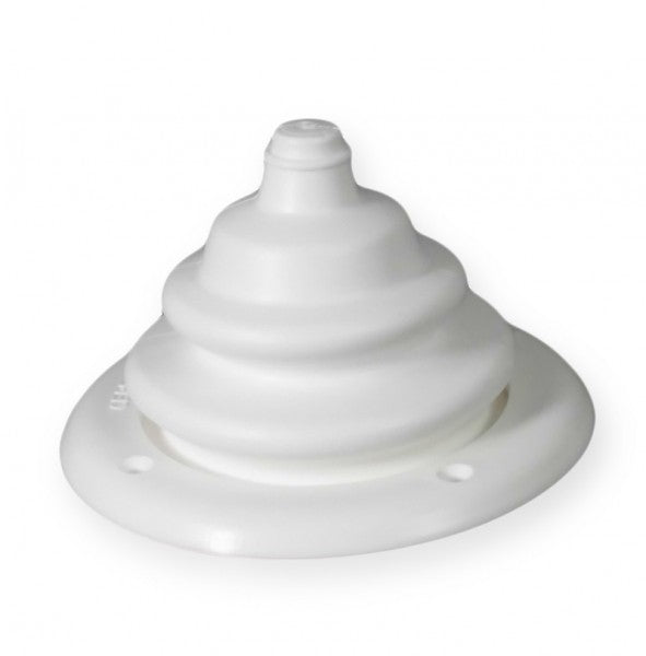 Kabeldurchlass Kunststoff Weiß, Kabeldurchführung, zweiteilig mit Hartplastikblende 105 mm Durchmesser