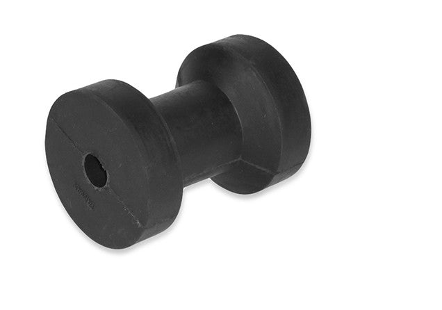 Kielrolle Gummirolle 100mm hochwertiger beständiger Gummi, Bootstrailer-Zubehör, schwarz