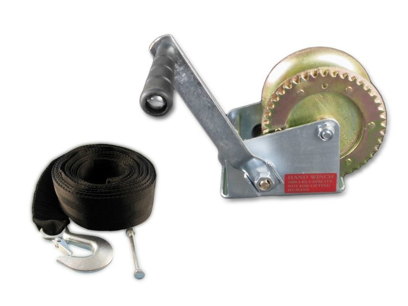 Trailerwinde Verzinkt 455kg, Bootsanhänger Winde Set, Stabil und Strapazierfähig