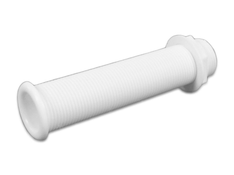 Drainage opening plastic Ø 25 mm length 155 mm white, drainage opening, best plastic for long-lasting use