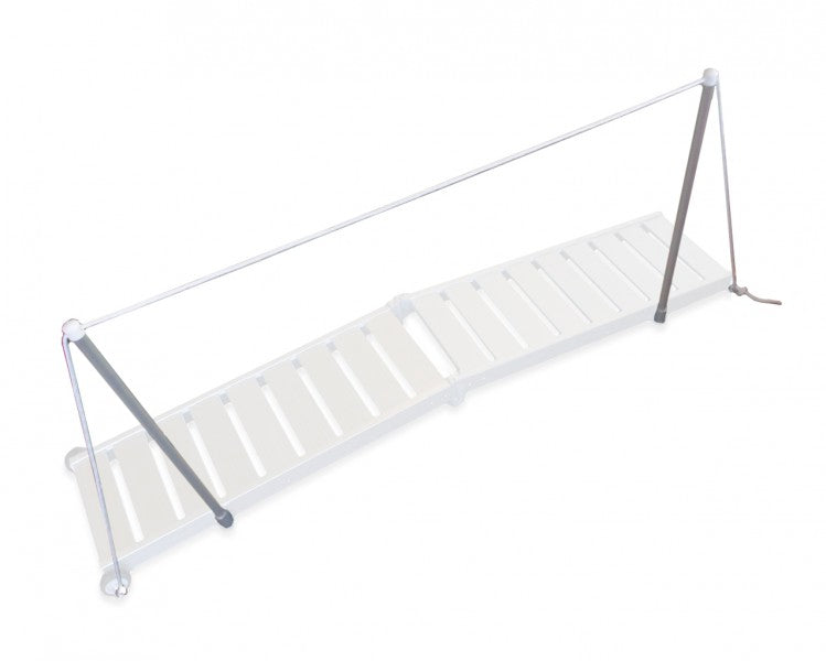 Handlauf Aluminium Gangway Handlauf doppelt Seil, eloxiertes Alu-Rohr, kompatibel Superlight